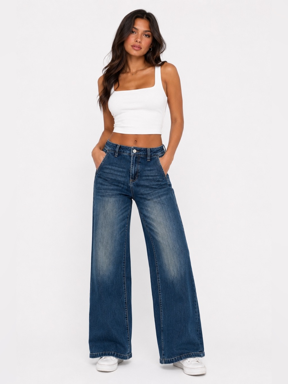 KanCan High Rise Wide Leg Flare Jeans Dark Wash Women’s | Size 5/26